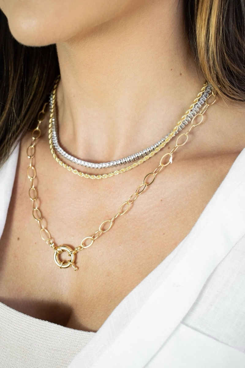Set de cadenas en capas